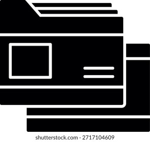 Folder Glyph Style Icon Design