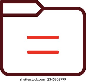 Folder Glyph Two Color Icon For Personal And Commercial Use.
