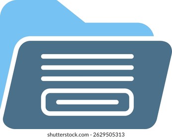 Folder Glyph Two Colour Icon