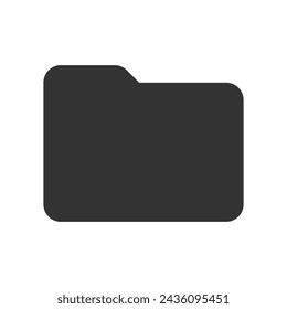 Folder glyph vector icon isolated Folder stock vector icon for web, mobile app and ui design