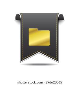 Folder golden Vector Icon Design