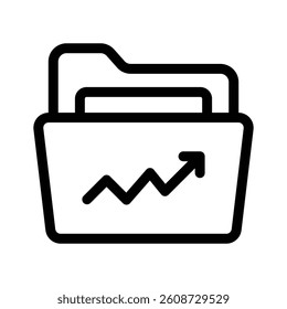 A folder with graphs, representing organized financial records