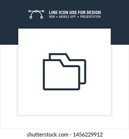 folder group icon design vector illustration