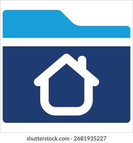Carpeta Home Icon Elemento Para El Diseño
