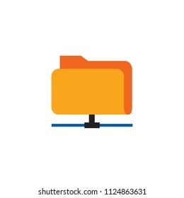 Folder Hosting Logo Icon Design