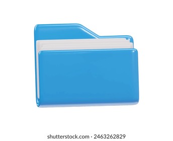  Folder icon 3d render illustration