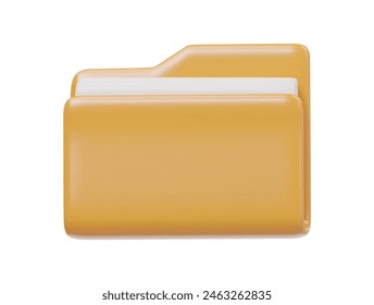  Folder icon 3d render illustration