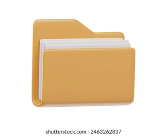  Folder icon 3d render illustration