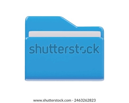  Folder icon 3d render illustration