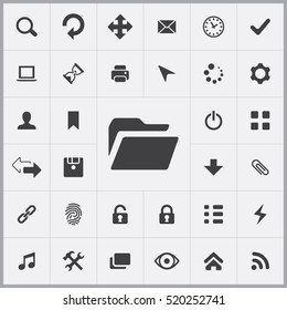 folder icon. app icons universal set for web and mobile