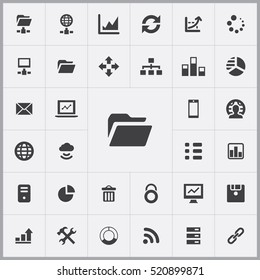 folder icon. big data, database icons universal set for web and mobile