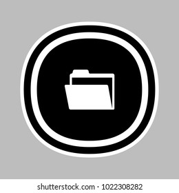 Folder icon black