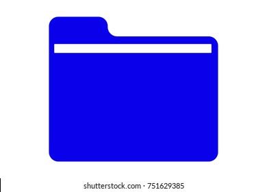 Folder icon blue color