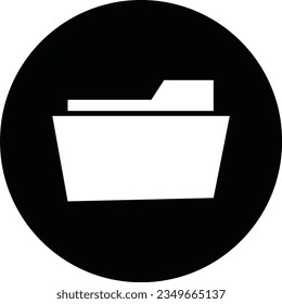 Ordnersymbol . Kann für Ihre Website-Design, App, Logo, UI verwendet werden. Vektor EPS10. Einzeln auf weißem Hintergrund