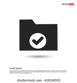 Folder icon. Folder Check iocn.