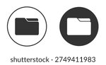 Folder icon clipart flat designs. illustration vectors