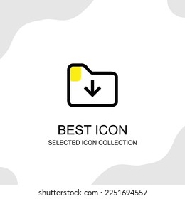 Folder icon collection can be used for digital and print