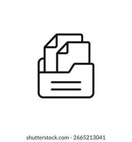 colección de icono de carpeta. Estilo de diseño con fondo