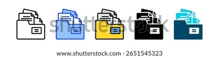 Folder Icon Collection With Multiple Styles