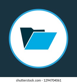 Folder icon colored symbol. Premium quality isolated file element in trendy style.