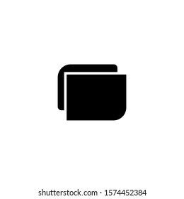 Folder icon. Computer document archive button. Logo design element