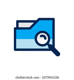 Folder icon concept. Available in vector. Fullfiled color style.