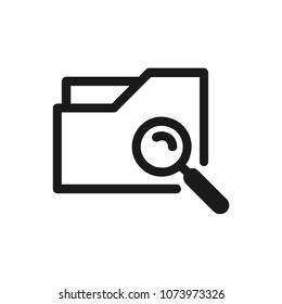 Folder icon concept. Available in vector. Linear style.