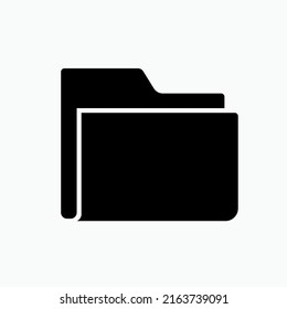 Folder Icon. Data, Document Symbol - Vector.
