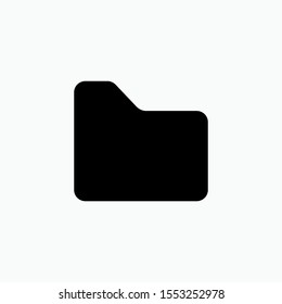 Folder Icon. Data Illustration As A Simple Vector Sign & Trendy Symbol for Design, Websites, Presentation or Application.