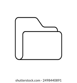 Folder Icon. Data, Storage. Archive  Symbol. Applied for Design, Presentation, Website or Apps Elements - Vector.    