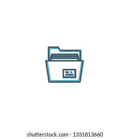Folder icon design. Essential icon vector illustration design