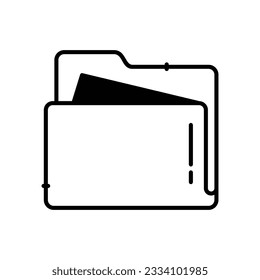 Folder Icon Design in Five style with Editable Stroke. Line, Solid, Flat Line, Duo Tone Color, and Color Gradient Line. Suitable for Web Page, Mobile App, UI, UX and GUI design.