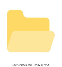 Folder icon design, isolated on white background