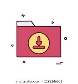 Folder icon design vector