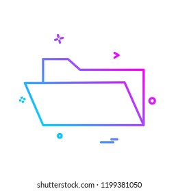 Folder icon design vector
