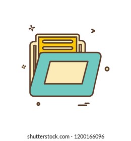 Folder icon design vector