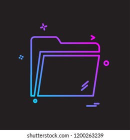 Folder icon design vector