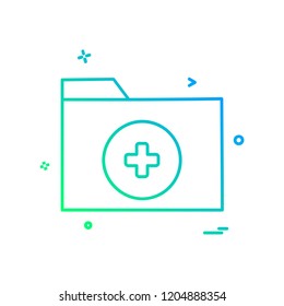 Folder icon design vector