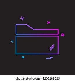 Folder icon design vector