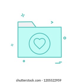 Folder icon design vector
