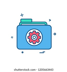 Folder icon design vector