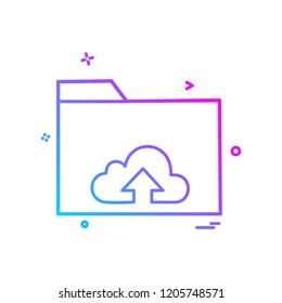 Folder icon design vector