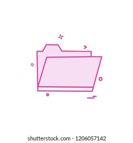 Folder icon design vector