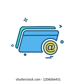 Folder icon design vector