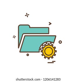Folder icon design vector