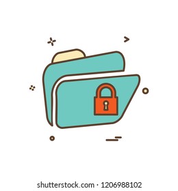 Folder icon design vector
