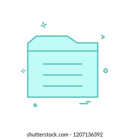 Folder icon design vector