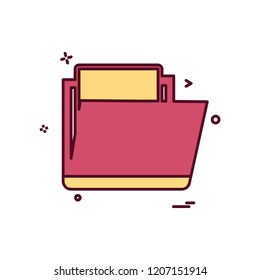 Folder icon design vector