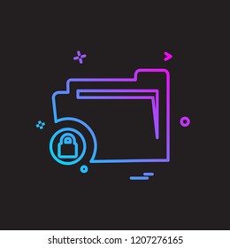 Folder icon design vector