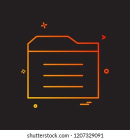 Folder icon design vector